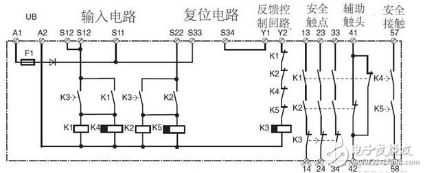 安全繼電器工作原理、接線圖、使用方法